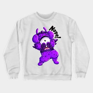 Scared Little Monster “Nope!” Crewneck Sweatshirt